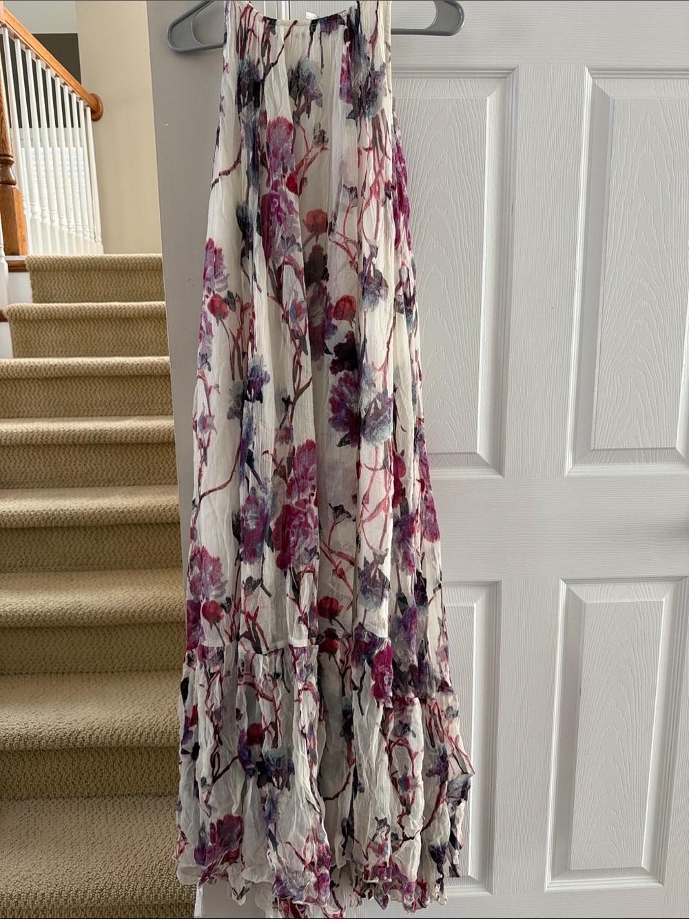 FREE PEOPLE Floral Tiered Maxi DRESS -